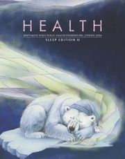 Front cover of HEALTH Magazine, titled Spring 2026 Sleep Edition II, featuring an illustration of a polar bear peacefully sleeping while curled up on a floating piece of ice.